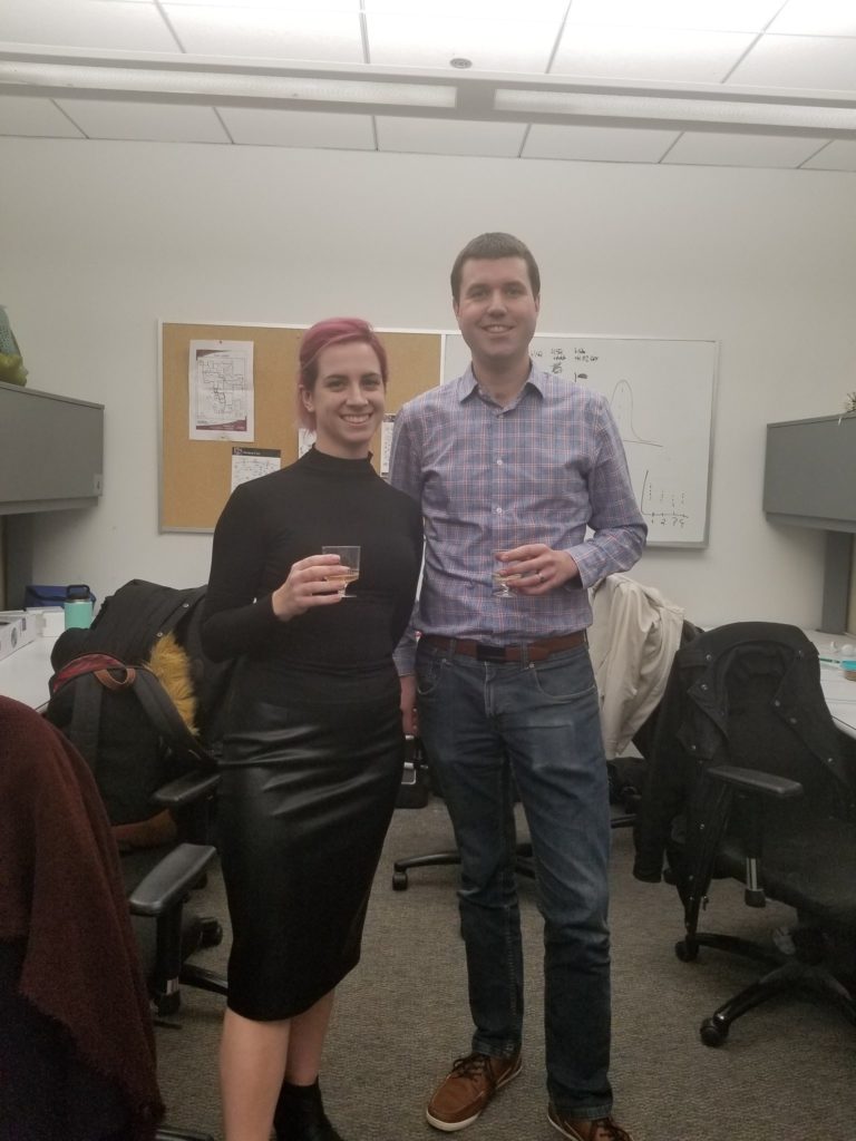 First Ph.D. graduate Dr. Sara Timpano successfully defended her thesis today! – November 2018