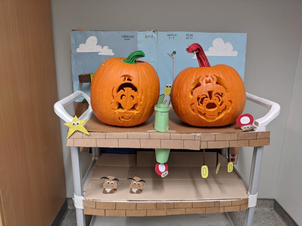 Departmental pumpkin carving competition October 2018